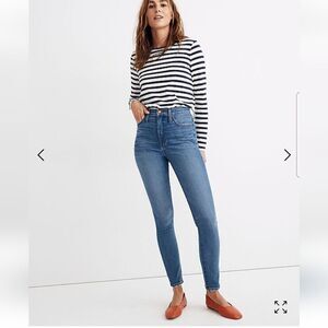 Madewell 11" High Rise Skinny Jeans Size 26 NWT